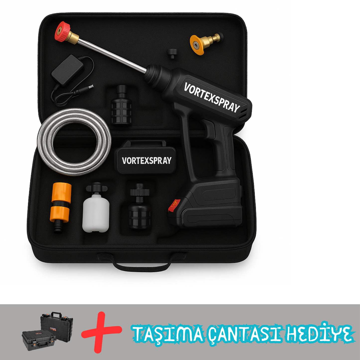 Vortexspray™ Şarjlı Yıkama Tabancası